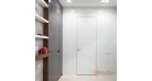 Межкомнатная дверь SecretDoors скрытого монтажа со стеклом  с алюм. каркасом 45мм Фото №4