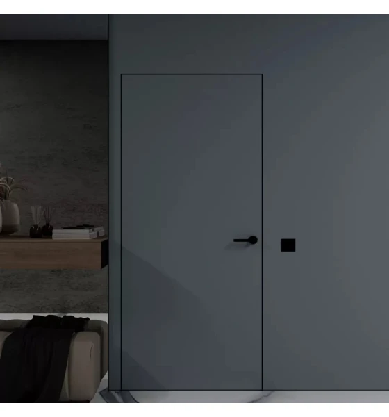 Міжкімнатні двері Danapris Doors Alum Wood 40/45 фарбовані (короб чорний)