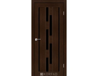 Межкомнатная дверь Korfad Venecia Deluxe VND - 05 (черное стекло)