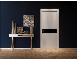 Межкомнатная дверь Rodos Modern Flat 02 (глухое+alum)