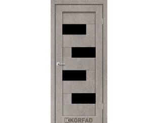 Двері міжкімнатні Korfad Parma PM-10 (чорне скло)