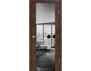 Межкомнатная дверь Korfad Sanremo SR-01 двухстороннее графит триплекс зеркало