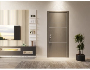 Межкомнатная дверь Rodos Modern Flat 04 (глухое+alum)