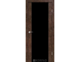 Межкомнатная дверь Korfad Sanremo SR-01 (черное стекло)