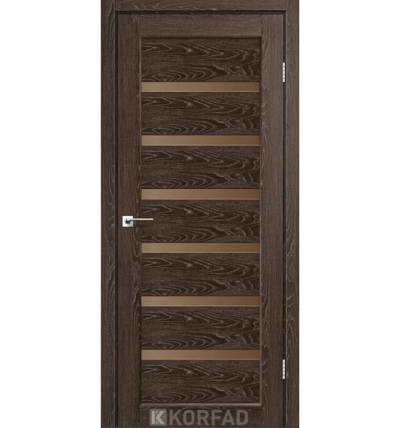 Межкомнатная дверь Korfad Porto Deluxe PD-01 (стекло сатин бронза)
