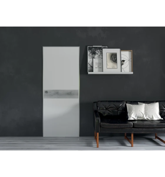 Межкомнатная дверь Rodos Loft Berta G белый мат