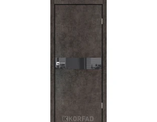 Межкомнатная дверь Korfad Glass Loft Plato GLP-01 (алюминий)