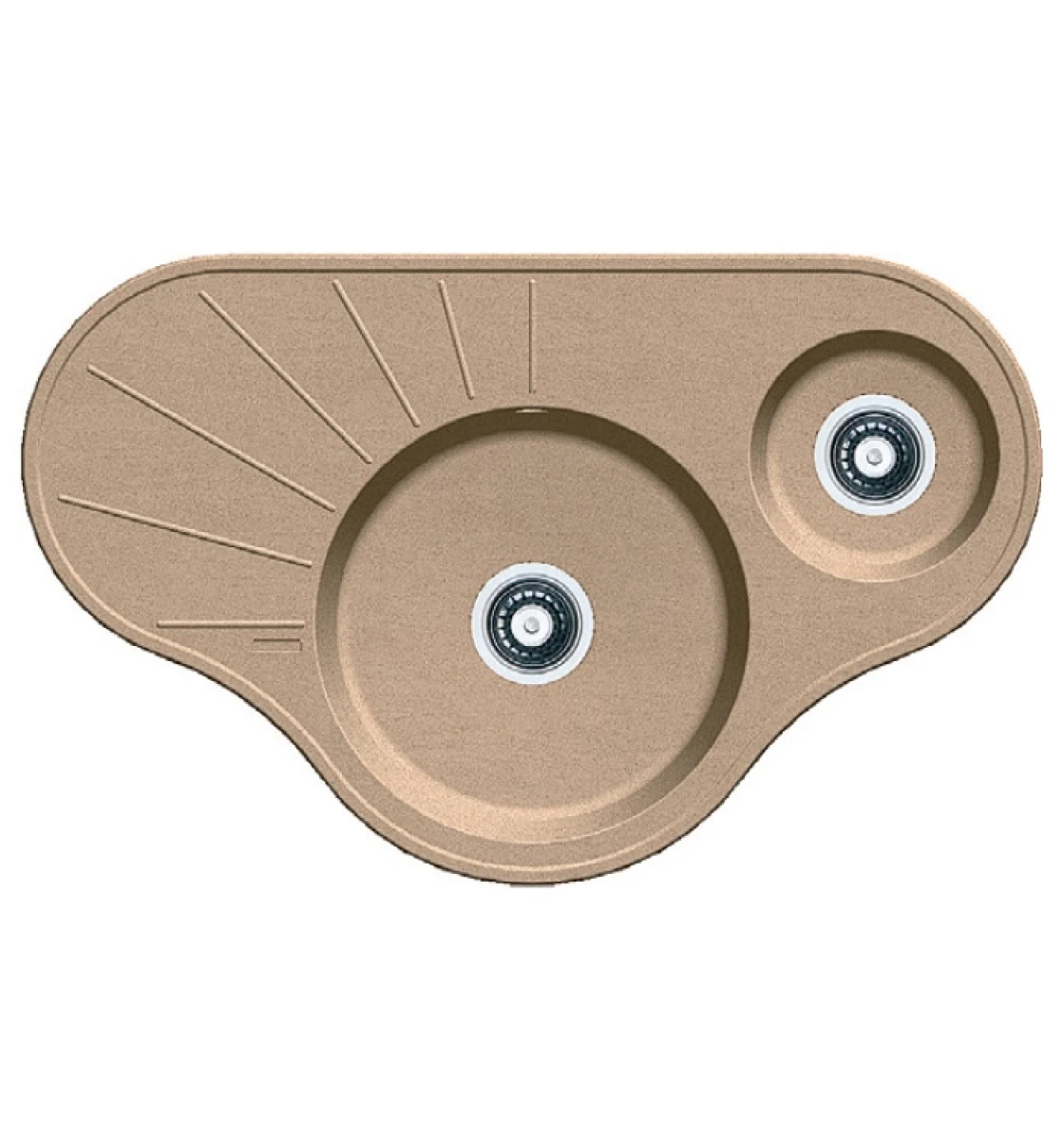 Кухонная мойка Fabiano Arc 94x58x15 Cream