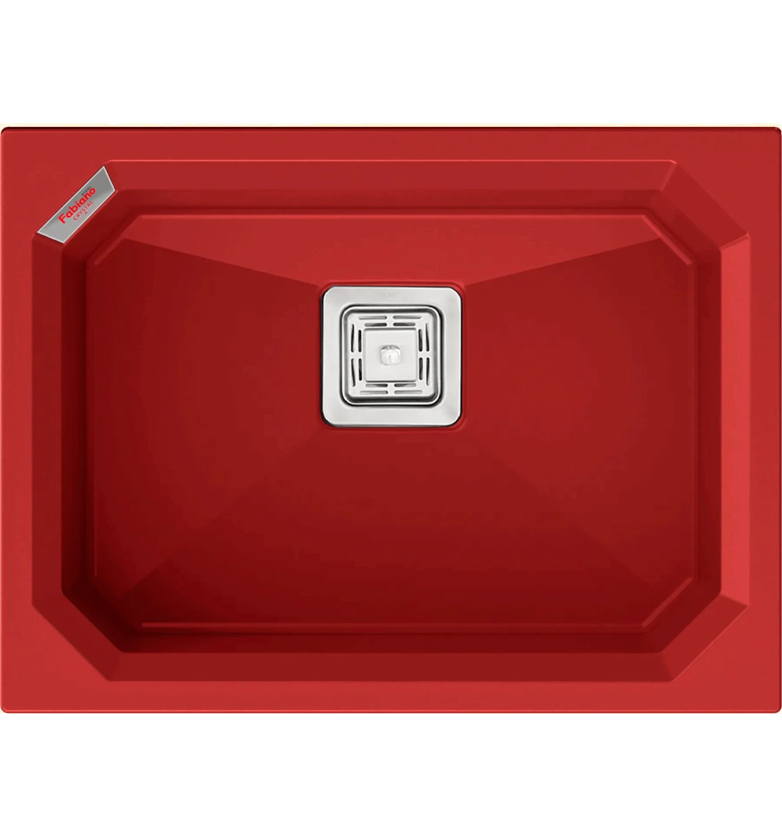 Кухонная мойка Fabiano Crystal 61x46 Rouge