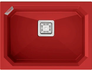 Кухонная мойка Fabiano Crystal 61x46 Rouge
