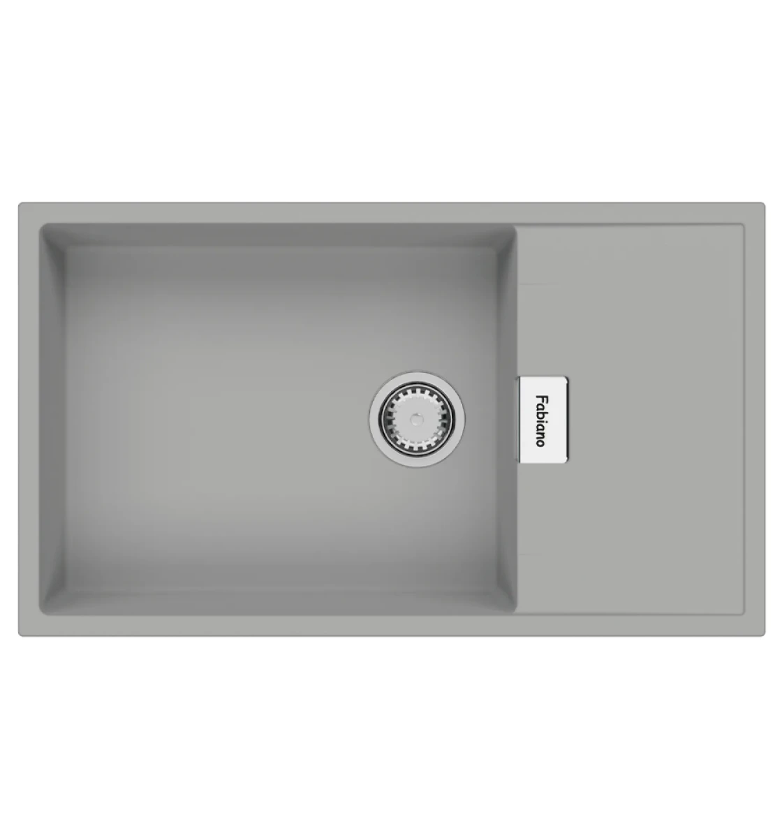 Кухонная мойка Fabiano Cubix 86x50 XL Grey Metallic