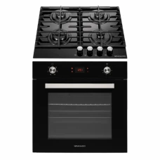 Комплект Духова шафа електрична GEO 62-1310 black + Варильна поверхня газова GGH 62-104 black glass