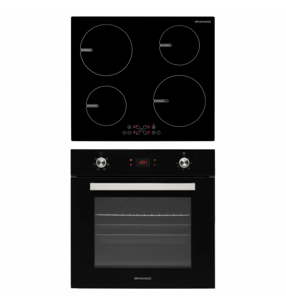 Комплект Духова шафа електрична GEO 62-1310 black + Варильна поверхня індукційна GIH 614