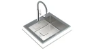 Кухонная мойка Teka DIAMOND 1B ST (115000076) серый камень Фото №6