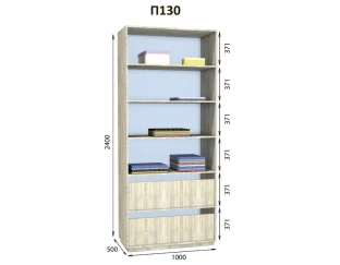 Модуль вбиральні Престо П 130 (1000х500х2400)