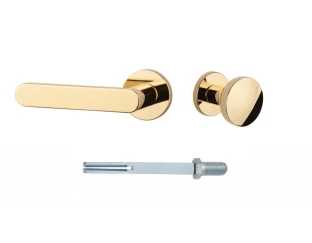 Дверна ручка-кноб APRILE ORTAL L SLIM SLIM 7MM LG фіксовано рухома ліва, полірована латунь