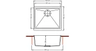 Кухонная мойка Fabiano Navio 53x46 Titanium Фото №2