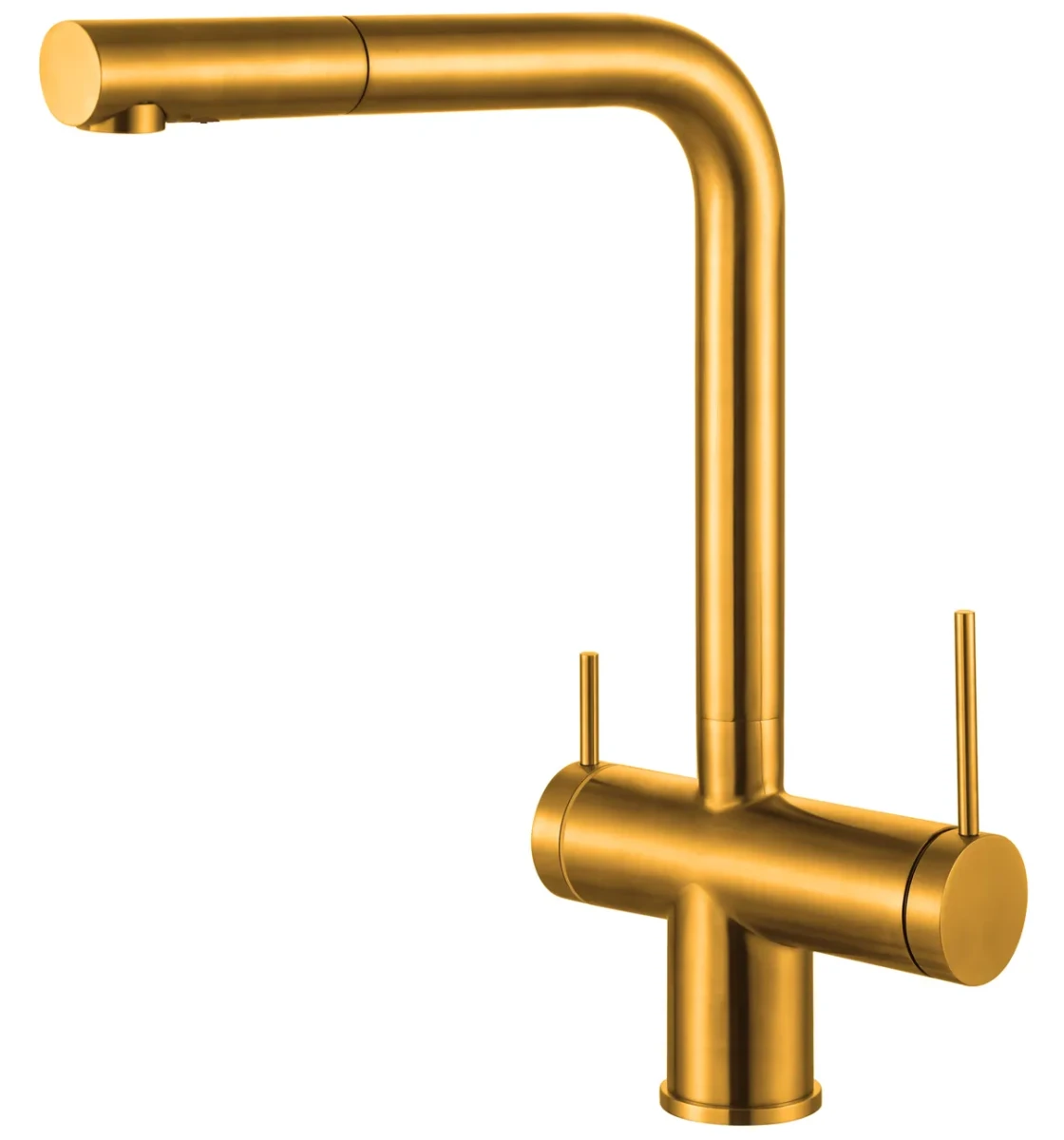 Смеситель кухонный Fabiano FKM 31.14 SS Nano Gold
