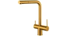 Смеситель кухонный Fabiano FKM 31.14 SS Nano Gold Фото №1