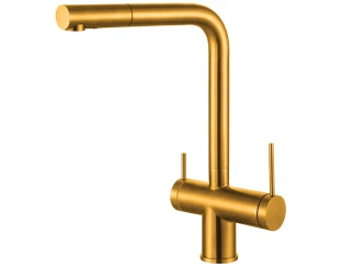 Змішувач кухонний Fabiano FKM 31.14 SS Nano Gold