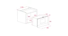 Микроволновая печь встроенная Teka MS 622 BIS (40584100) нержавеющая сталь Фото №2