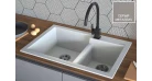 Кухонна мийка Fabiano Quadro 79x51x2 Grey Metallic Фото №1