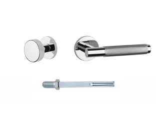 Дверна ручка-кноб APRILE TUMO R SLIM 7MM CP фіксовано рухома права, полірований хром