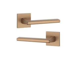 Дверна ручка STILE ARTA Q 7S ST світло-коричневий LIGHT BROWN (тонка розетка)