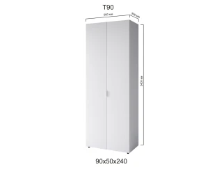 Пенал Сота Т90 Белый-короткая ручка (90х50х240)