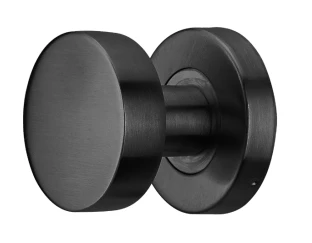 Дверна ручка-кноб AKRA Urban R одностороння рухома, чорна, Чорний, Кноби, Кругла, 10 мм, mov (Одностороння рухома)