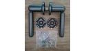 Дверна ручка APRILE RUBIA ROSETTE SLIM R 7S AS графіт GYM(тонка розетка) Фото №6