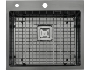 Кухонна мийка Fabiano TOP 56 Celldecor Nano Graphite