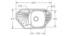 Кухонная мойка Fabiano 85x47 Microdecor Фото №2