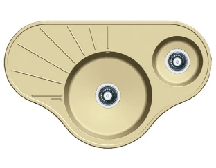 Кухонная мойка Fabiano Arc 94x58x15 Beige