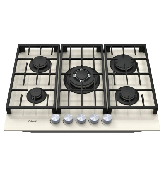 Газова варильна поверхня Fabiano FHG 8255 VGHT Cream Glass