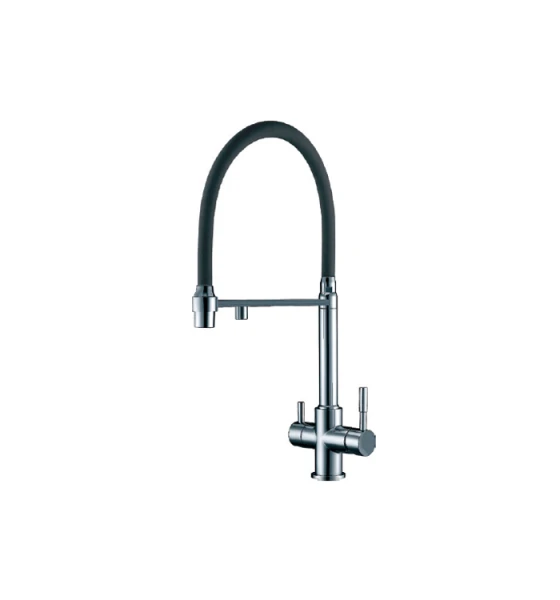 Смеситель кухонный Fabiano FKM 31.43 Inox Black