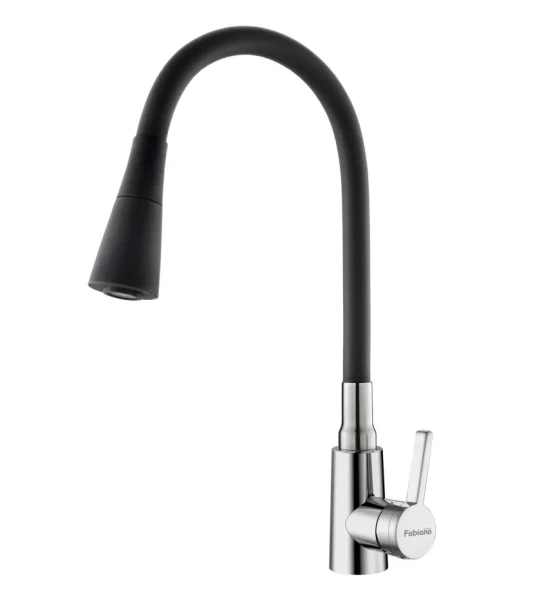Змішувач кухонний Fabiano FKM 73 SS Flex Inox