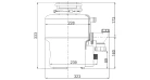 Подрібнювач харчових відходів Fabiano HULK BLDC Max Фото №6
