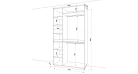 Шафа розпашна RUMBA HOLD №38 (1200мм x 550мм x 2200мм Фото №3