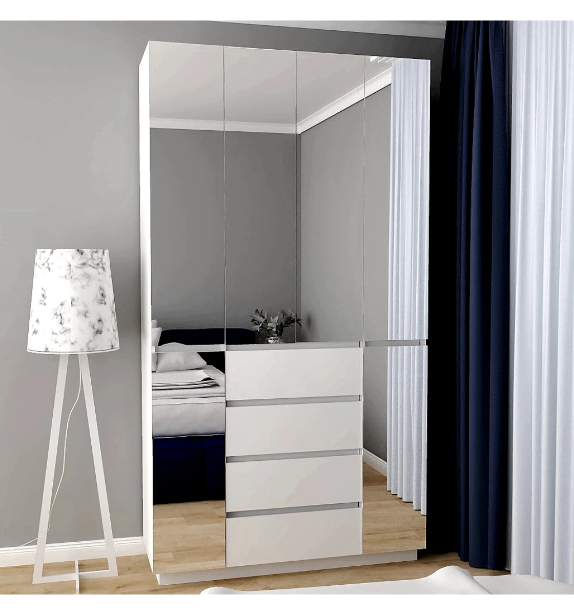Шкаф распашный RUMBA HOLD №17d (1200мм x 380мм x 2200мм)