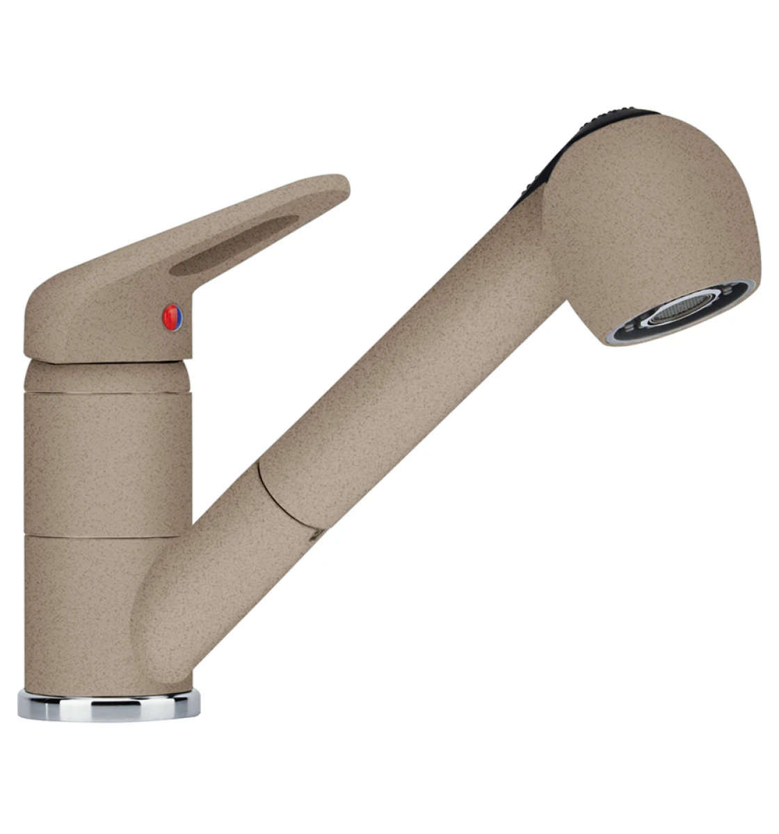 Смеситель кухонный Franke Novara-Plus Pull Out (115.0470.666) миндаль