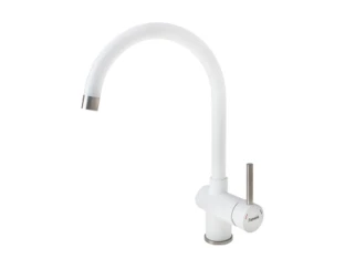 Змішувач кухонний Fabiano FKM 39 S/Steel Alpine White