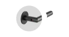 Ручка AKRA Cosmo WC R Lock BK univ, 50-57mm чорний Фото №7