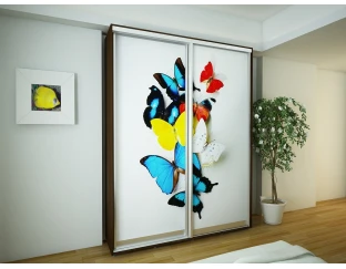 Шафа-купе RUMBA Економ №10 D-600 (двері фотодрук) (1900мм x 600мм x 2400мм