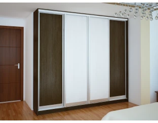 Шафа-купе RUMBA Ніка 17 D-450 (двері ДСП) (2600мм x 450мм x 2400мм