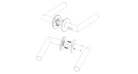 Ручка AKRA Cosmo WC R Lock BK univ, 50-57mm чорний Фото №3