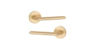 Дверна ручка STILE AVA R 7S ST матова латунь GOLD SATIN (тонка розетка) Фото №1
