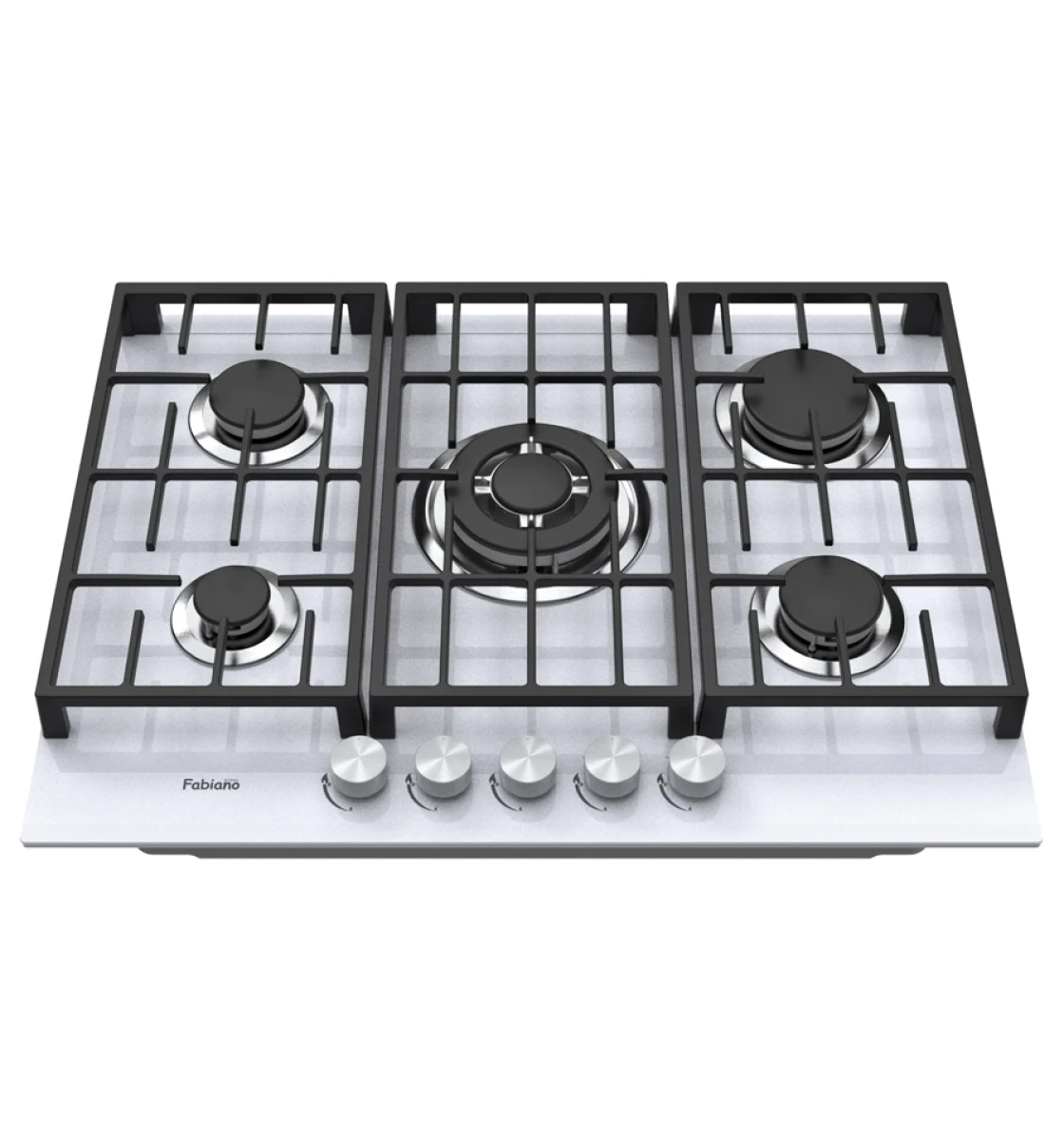 Газовая варочная поверхность Fabiano FHG 8255 VGHT White Glass