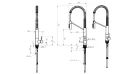 Змішувач кухонний Fabiano FKM 3128 Black Steel Фото №2