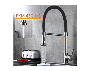Смеситель кухонный Fabiano FKM 43C S/Steel Inox